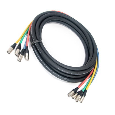 CAT6 Cable Ethernet tactique câble quadrillage protégé avec des entonnoirs de 2' à chaque extrémité