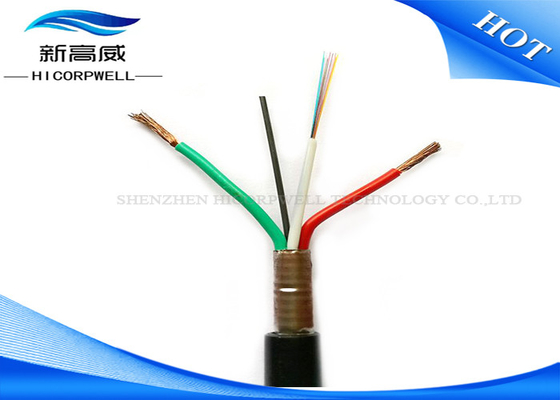 Câble de fibre optique d'Ofc de différentes structures de coutume pour la transmission de signal léger