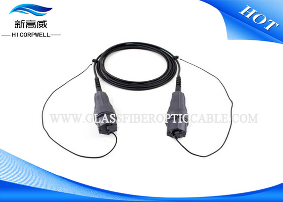 IP67 LC / LC Fiber Optic Patch Cables 1m Full AXS Housing At Both Ends Industrial