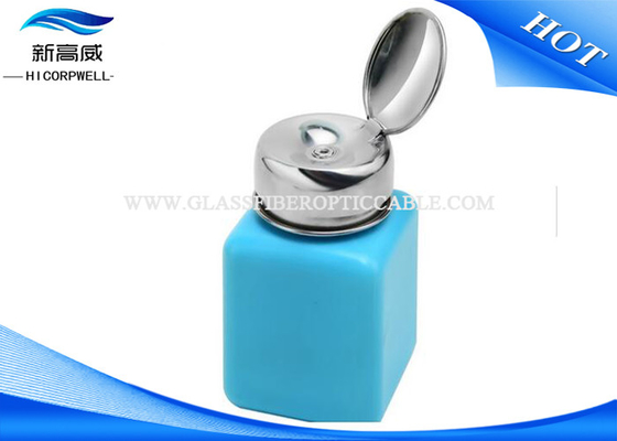 HDPE bleu de la bouteille 250ml de distributeur d'alcool d'outils d'essai de fibre de 120ml 180ml