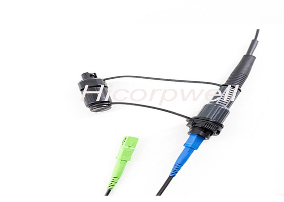 La correction optique de fibre d'IP 67 câble connecteur de Sc de connecteurs hommes-femmes de SM le mini