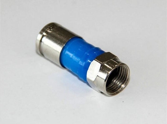 Connecteur masculin imperméable de compression de BNC pour le connecteur de l'or du câble RG59/télévision en circuit fermé