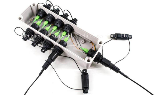 Les câbles de correction de fibre de SM d'Optitap de résistant à l'eau de conage ont adapté des connecteurs aux besoins du client