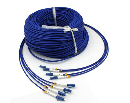 3m / 5m câble blindé de correction de fibre de SM de 2 noyaux, corde de correction de duplex de St de Sc de LC FC