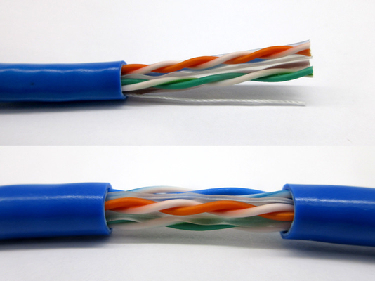 Câble LAN Simple d'Ethernet pour le réseau en dehors du cuivre nu de Cat6 4pr 23Awg 0.56mm Utp