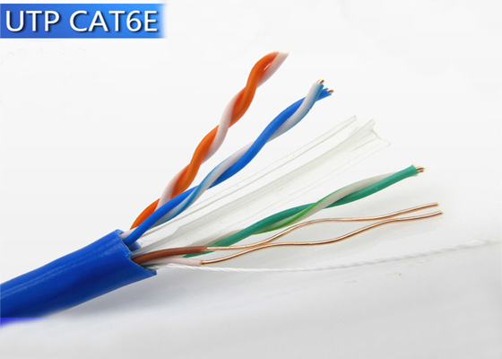 Câble LAN Simple d'Ethernet pour le réseau en dehors du cuivre nu de Cat6 4pr 23Awg 0.56mm Utp