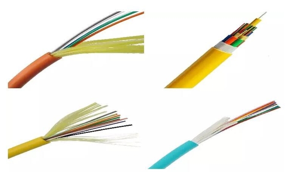 Couleur orange d'intérieur à plusieurs modes de fonctionnement optique flexible de câble de distribution de fibre de tampon serré
