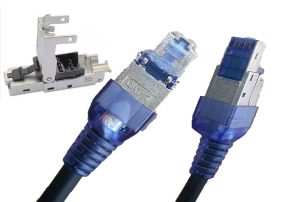 prise modulaire de connecteur de ftp RJ45 Toolless du câble LAN D'Internet d'ordinateur de 30M CAT7