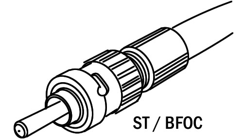 Connecteur de fibre optique en plastique de St BFOC de ST-025 ST-10 ST-20