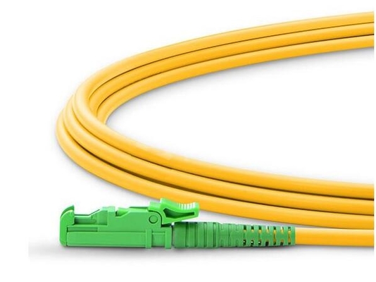 Connecteur à plusieurs modes de fonctionnement unimodal jaune de Sc E2000 RPA UPC de câbles optiques de fibre de 3.0mm