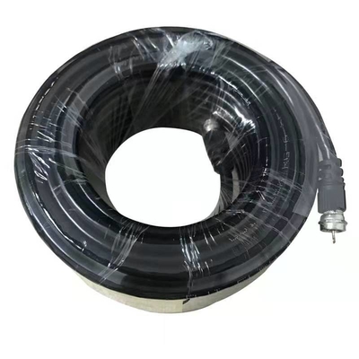 Câble coaxial de liaison noir de RG59/U RG6/U RG11/U pour les applications visuelles