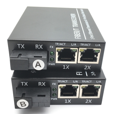 Convertisseur simple de médias de mode unitaire de fibre de l'émetteur-récepteur 100/100 de RJ45 Gigabit Ethernet
