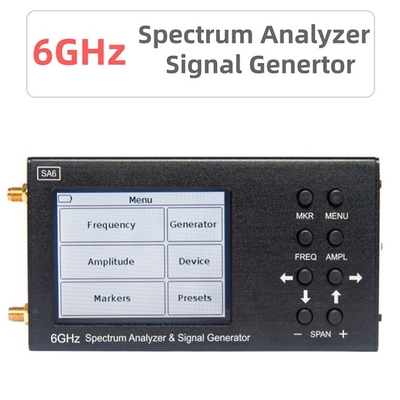 35 à 4500 signal portatif Genertor pour Wi-Fi, 2G, 3G, 4G, LTE, CDMA, DCS, GSM, GPRS d'analyseur de spectre de mégahertz SA6 6GHz