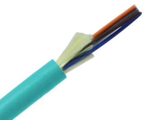La correction optique orange duplex de la fibre OM3 câble le type mini type de lancement de 50-125mm de LC