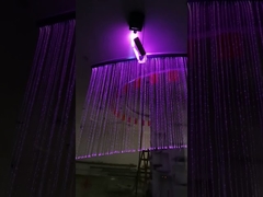 Outdoor Plastic Optical Fiber Curtain Lighting , PMMA optic fiber waterfall curtains lights