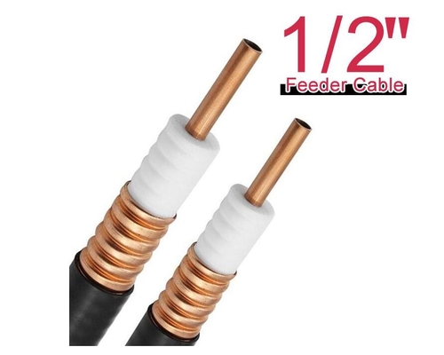 7/8&quot; coaxial Cable1/2 de rf » câble de pullover de Superflex de câble coaxial de Superflex rf de 50 ohms, mâle DIN à angle droit masculin DIN