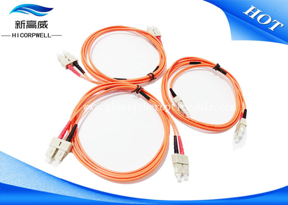 La correction optique de fibre de PVC 2M du millimètre 3,0 DX LSXH câble Sc UPC de Sc UPC pour l'espace