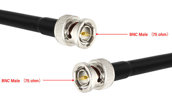 Câble coaxial de liaison masculin visuel de la caméra RG179 rf de cinéma du câble d'extension du câble BNC de HD IDS BMCC Blackmagic