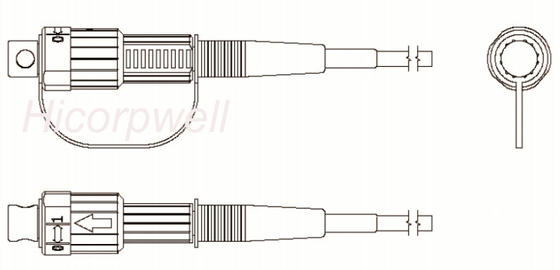La correction optique extérieure antipoussière de fibre câble le mini connecteur de Sc/adaptateur IP67