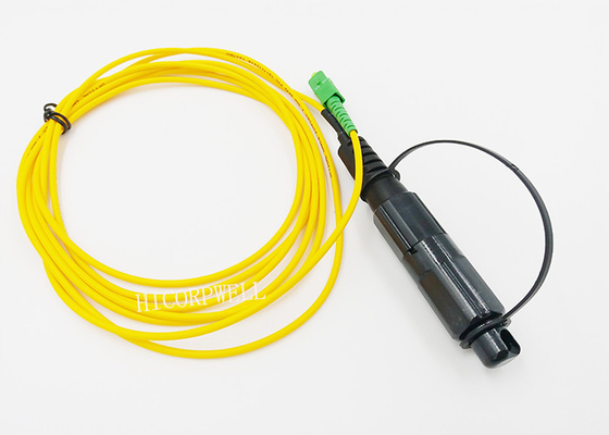 Les mini câbles imperméables de correction de fibre de mode unitaire de Sc Optitap ont adapté des connecteurs aux besoins du client
