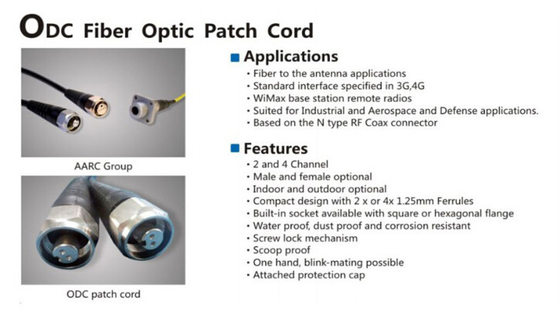 Câble optique extérieur unimodal de corde de correction de fibre de 4 noyaux de LC/UPC avec la prise/prise d'ODC