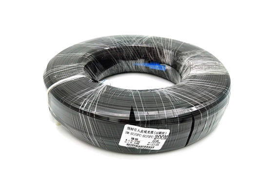 Câble à fibre optique en verre de diamètre extérieur 6,5-6,8 mm, couleur noire, monomode ou multimode, pour applications industrielles polyvalentes