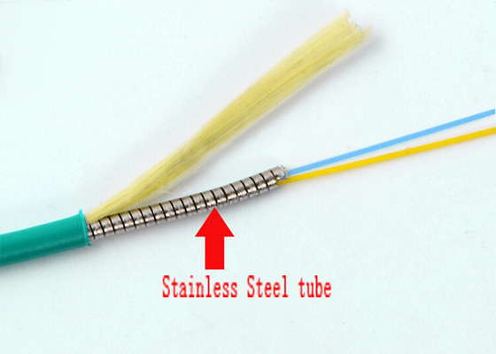 Corde de correction de fibre optique de LC/UPC OM3, câble optique recto moulu bleu de fibre