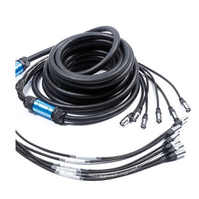 Cat6 50M/80M/100M câble de réseau rétractable préfabriqué en bobine de bobine Ethercon connecteur pour affichage LED