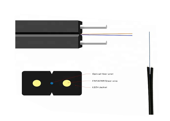 Corde de correction de fibre optique de câble de baisse plate de FTTH avec le connecteur de Sc/RPA/UPC