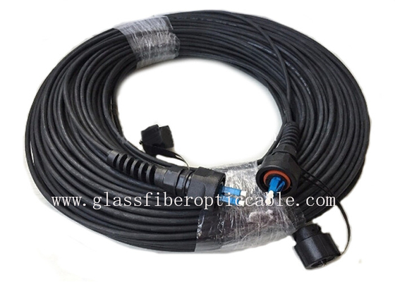 Câble optique RRU imperméable RRH 100m - 1000m de fibre de verre du duplex CPRI d'ODVA LC