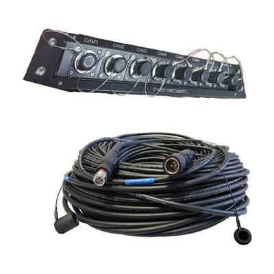 Outdoor Broadcast PUR Camera Cable 3K93C SMPTE 304M 311M 4 Copper Power Electric Hybrid Connector Fiber Cable