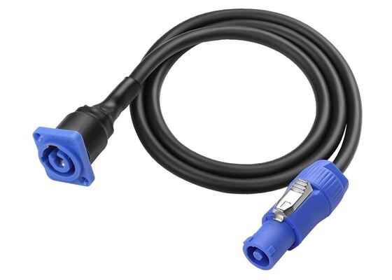 3P Power Connector Cable Combo Male/Female Powercon Stage Lighting Chassis Cable Yellow 3P PowerCon CE Approved IP65 Hot in Euro