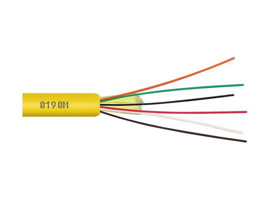 Le câble optique GJFJV 12/24 de fibre de verre orange creusent le mode multi 2KM 4KM par bobine