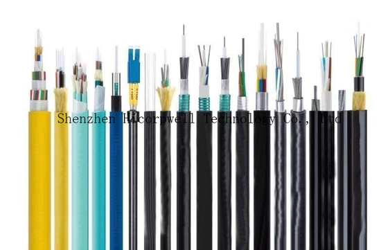 Les câbles à fibre optique 2 cœurs Tactique Les câbles à fibre optique par bobine 100m - 1000m Longueur