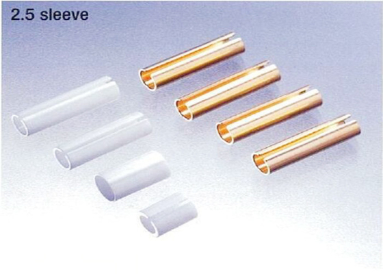 douille fendue optique de zircone de parties du système de fibre de longueur de 2.5mm de Sc d'alignement optique en céramique de fibre