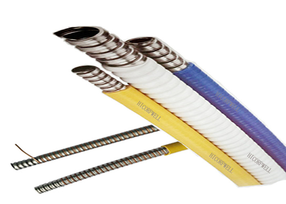 Tuyau protecteur optique imperméable en métal de conduit de métal flexible de composants de fibre pour le câble blindé de fibre