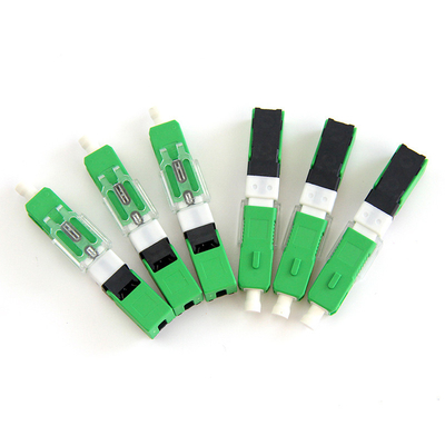 Composants optiques UPC de fibre du mode unitaire ESC250D bleus ou type rapide optique vert du connecteur RPA de fibre