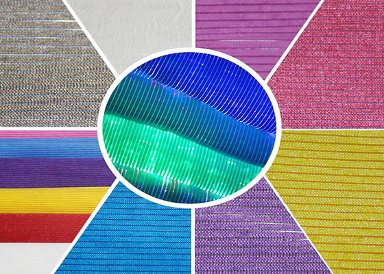 Tissu optique rayé de fibre de RVB pour les accessoires et l'habillement lumineux