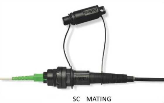 Le mini connecteur imperméable de Sc/IP a protégé des connecteurs d'Opticial de fibre pour le câble 5,0 rond