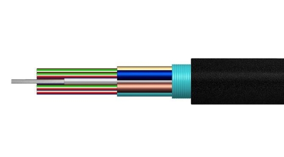 Câble optique échoué de tube de fibre de verre lâche de lumière pour la communication