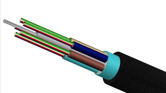Câble optique échoué de tube de fibre de verre lâche de lumière pour la communication
