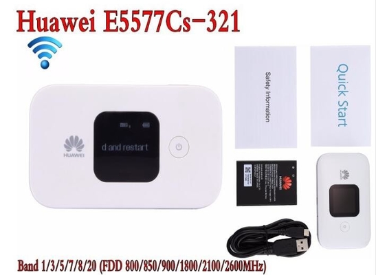White Hotspot Wireless Router Unlocked Huawei E5577-321 3G 4G LTE Cat4 Mobile