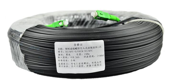 Câble d'interface optique de fibre de Sc RPA 10m 30m 50m 100m FTTH de Sc UPC