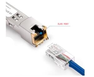 Émetteur-récepteur optique de fibre d'Ethernet de SFP-GE-T-RJ45 SFP+ CAT6 CAT6A 10G