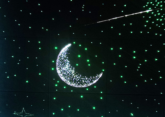 Plafonnier étoilé léger optique populaire luxueux de ciel de fibre d'étoile de ciel pour la décoration