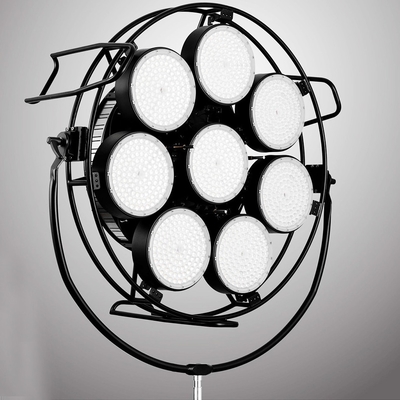 Champ extérieur tirant la lampe 900W de l'espace de lumière de suffisance de photographie de huit phares