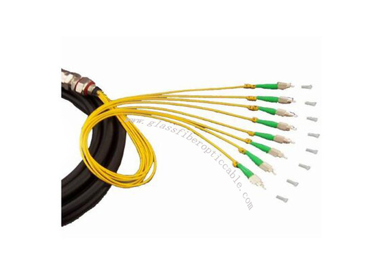 LC UPC - évasion de corde de correction de fibre multimode de LC UPC, câble optique en vrac de correction de PVC LSZH du SM 12C