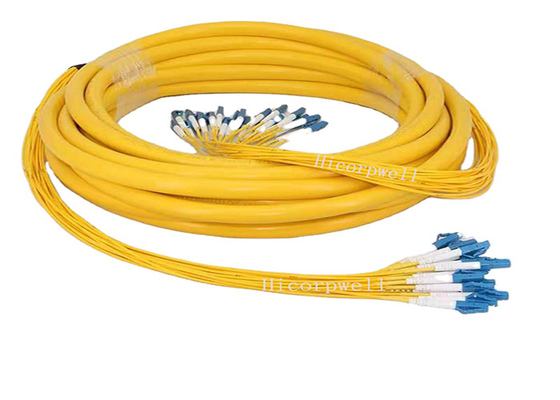 câble de fibre optique unimodal 24C de correction empaqueté par SM de câble de branche de St de Sc FC du pullover LC de 2.0mm