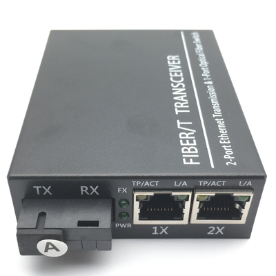 Ethernet optique de l'émetteur-récepteur 20KM 1SC 2 RJ45 850nm 1310nm 1550nm de fibre du CEI 60794