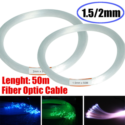 fibre optique légère nue en plastique du guide d'éclairage de faisceau de fibres de 0.75mm POF PMMA